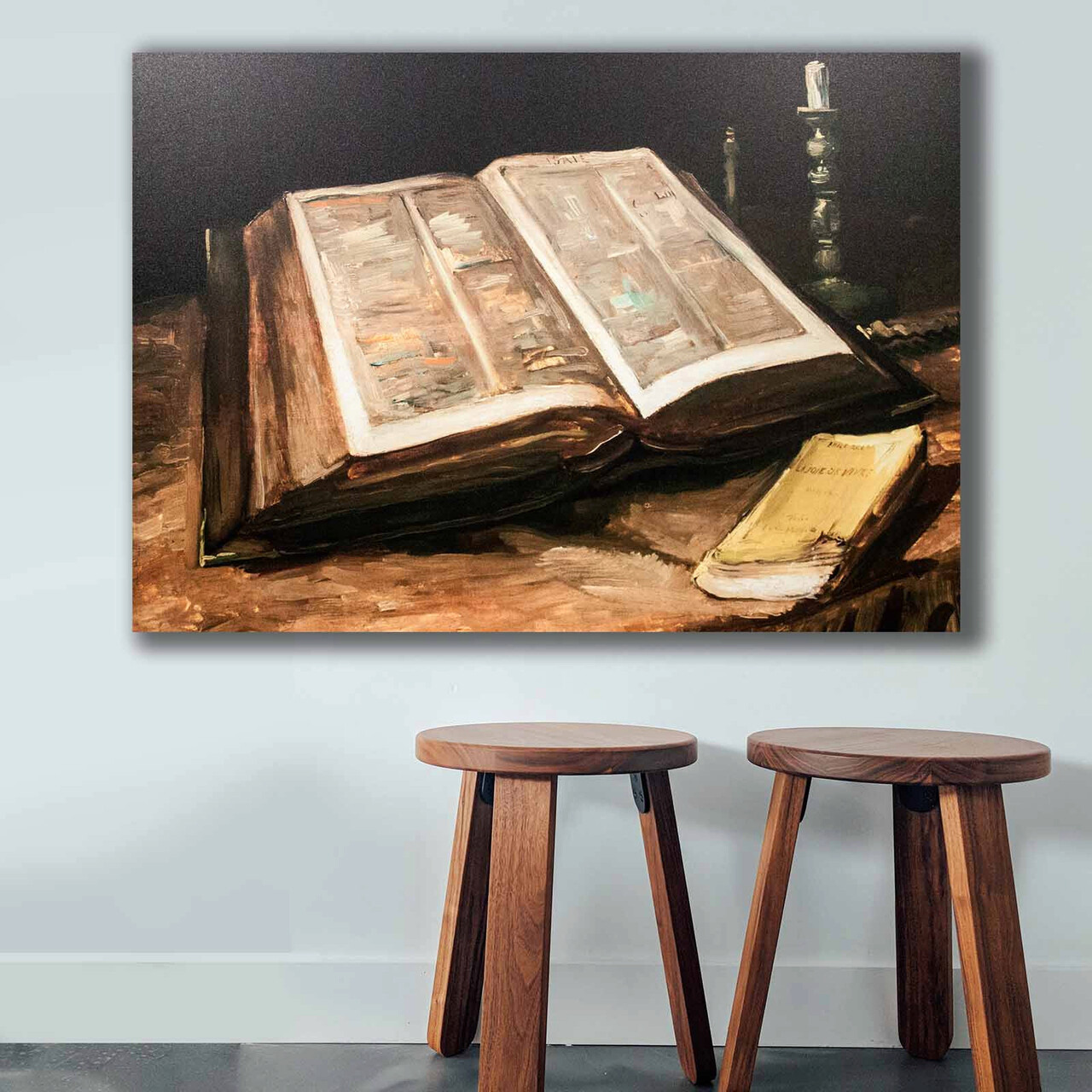 Tablou decorativ, 70100VANGOGH058, Lemn, Multicolor - imagine 4